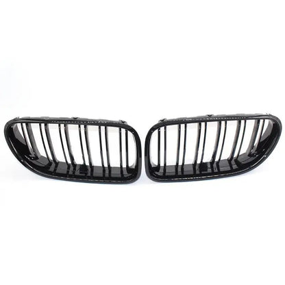 Nyregitter til BMW 6-serie F06/F12/F13 2012-2017 - Glans sort ABS-plastik - Produktbillede set forfra | Carlevel