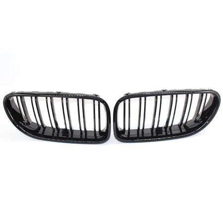 Nyregitter til BMW 6-serie F06/F12/F13 2012-2017 - Glans sort ABS-plastik - Produktbillede set forfra | Carlevel