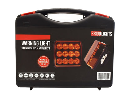 BriodLights 2 stk Genopladeligt advarselslys med magnet - produkt set fra siden | Briodlights