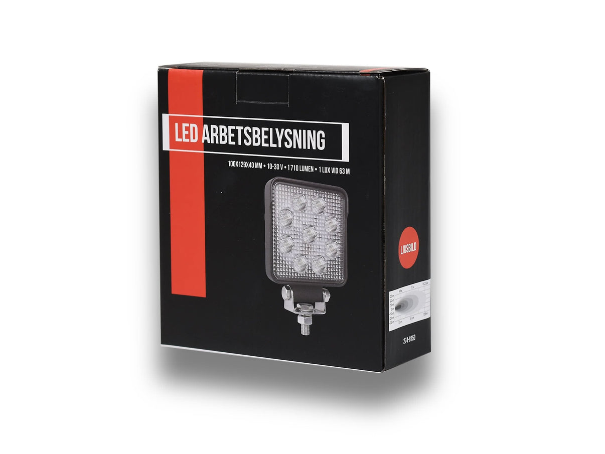 BriodLights Arbejdslampe LED spot med DT 13,5 W - i brug | Briodlights