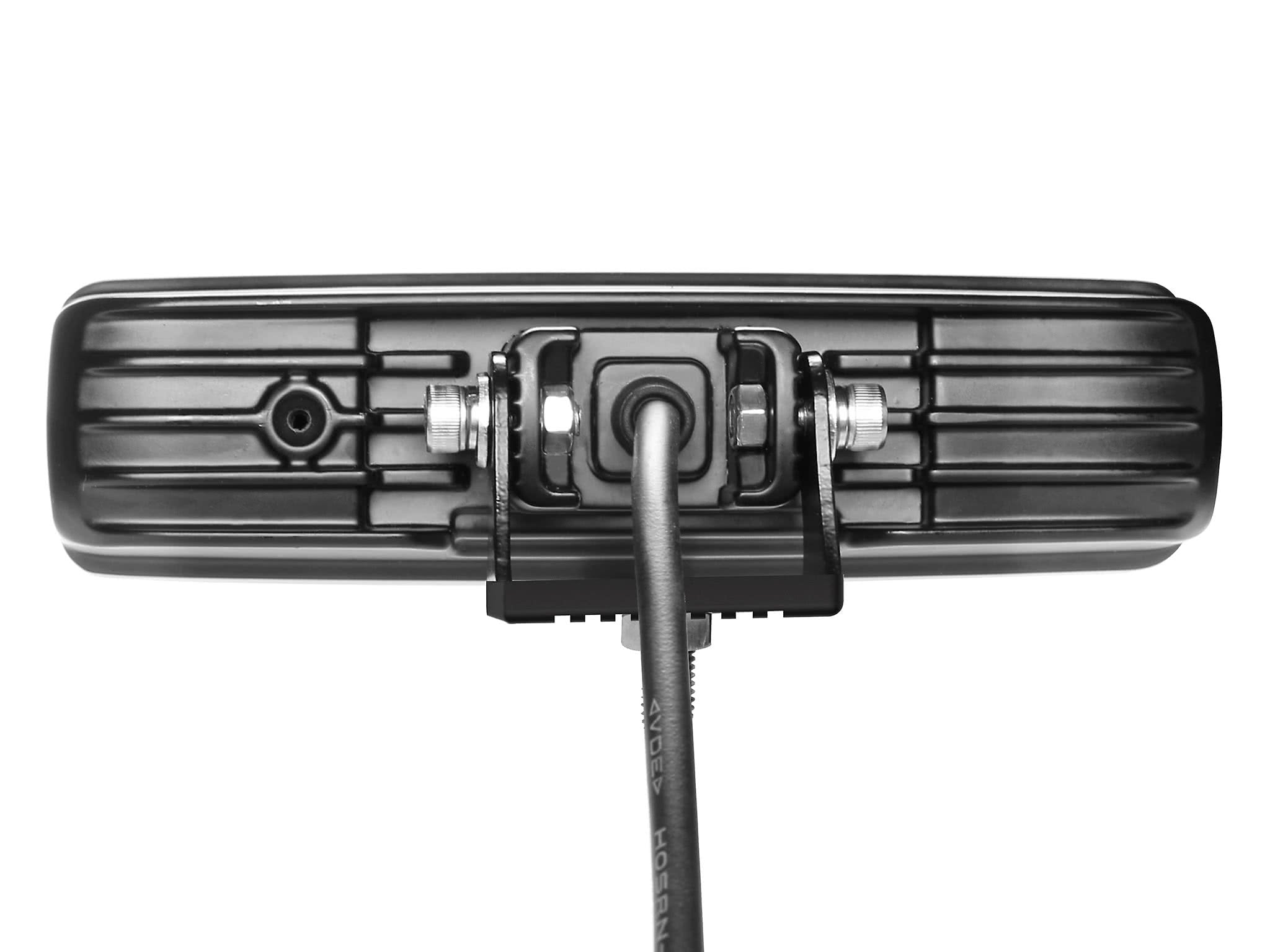 sidebillede, der viser profil og design af BriodLights Arbejdslys med advarselslys 157mm 1727lm - Briodlights