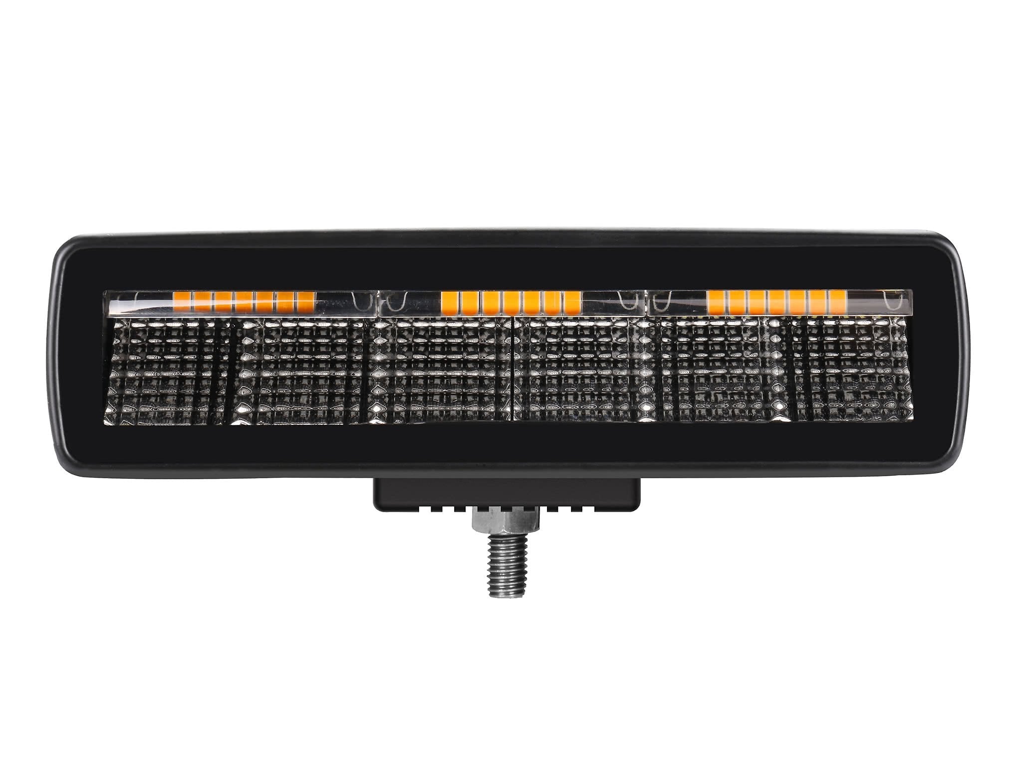 produktbillede forfra viser BriodLights Arbejdslys med advarselslys 157 mm 1727 lm – Briodlights