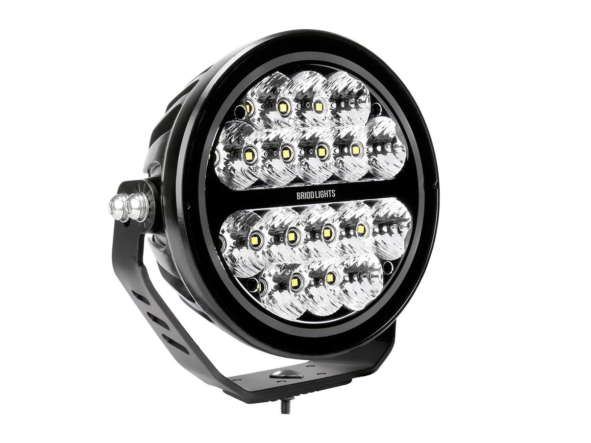 BriodLights Ekstra lys med pos lys 7"/178mm - produktbillede forfra | Briodlights