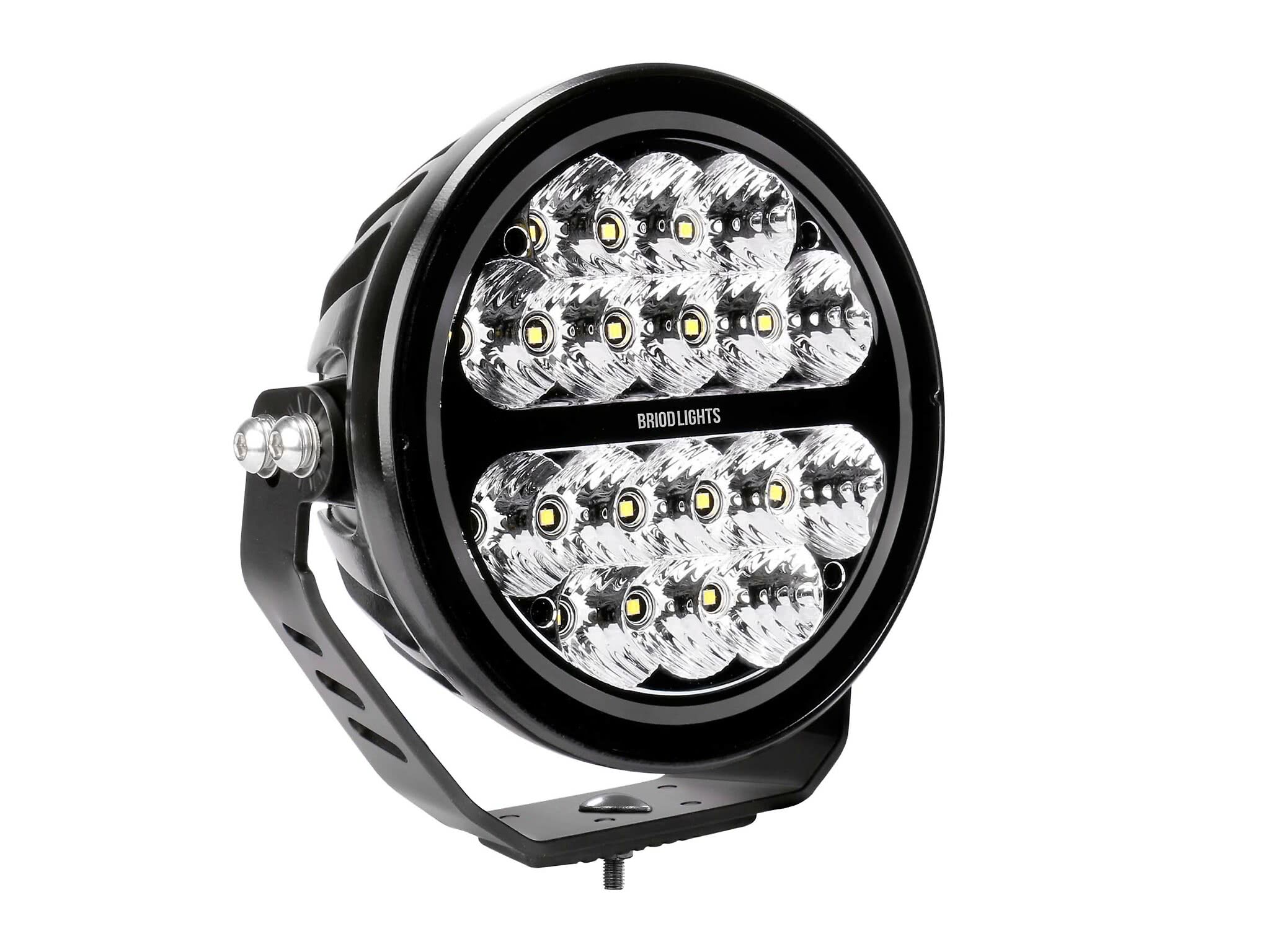 BriodLights Ekstra lys med pos lys 7"/178mm - produktbillede forfra | Briodlights
