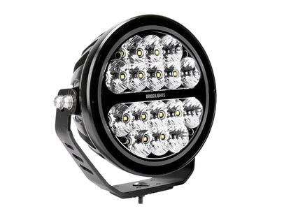 BriodLights Ekstra lys med pos lys 7"/178mm - produktbillede forfra | Briodlights