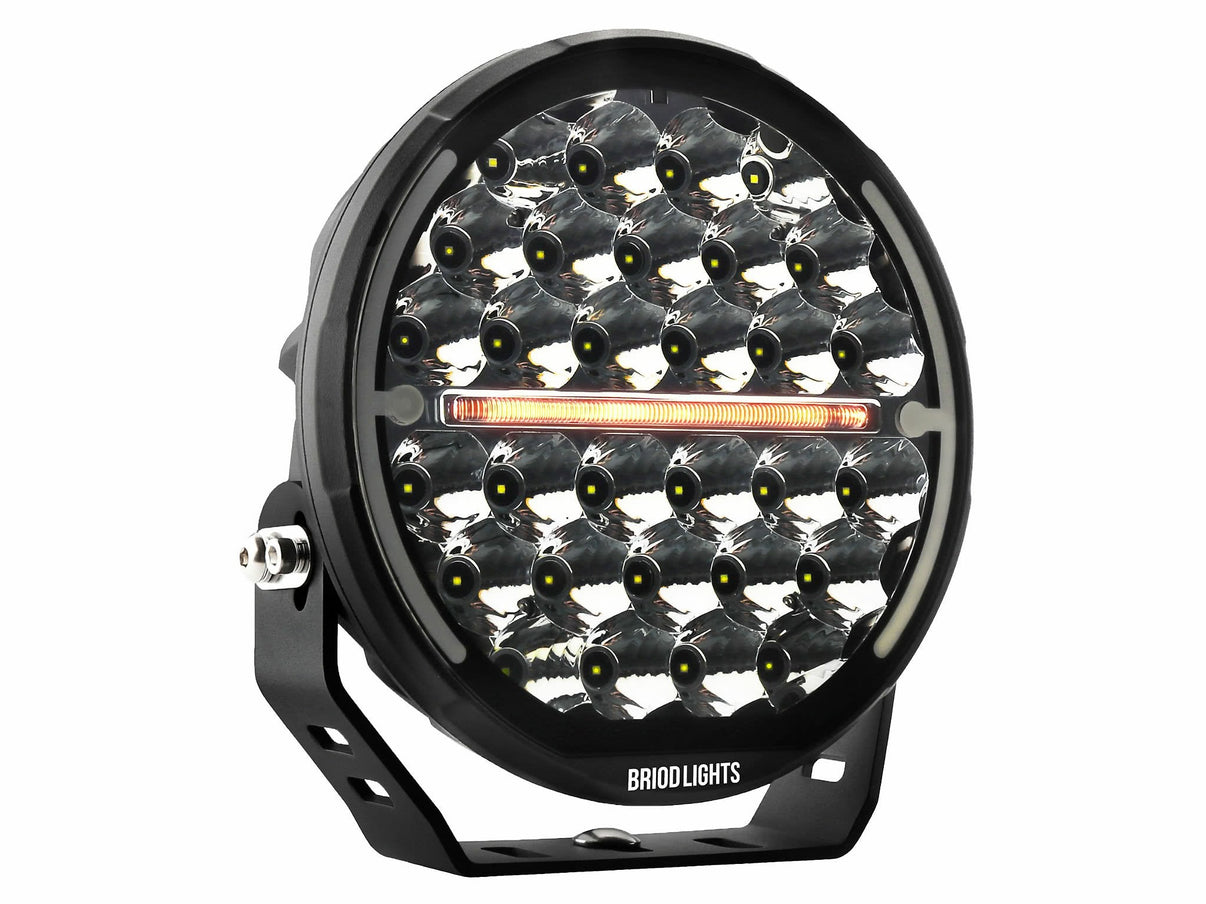 BriodLights ICE – X LED ekstra lys 9"/218mm – produktbillede forfra | Briodlights