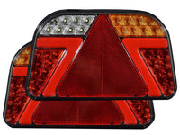 BriodLights LED baglygte 12 – 24 V venstre - produktbillede forfra | Briodlights