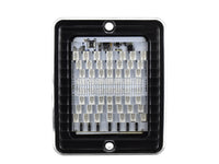 BriodLights LED-baglygteblink klart glas 10 – 30 V - produktbillede forfra | Briodlights