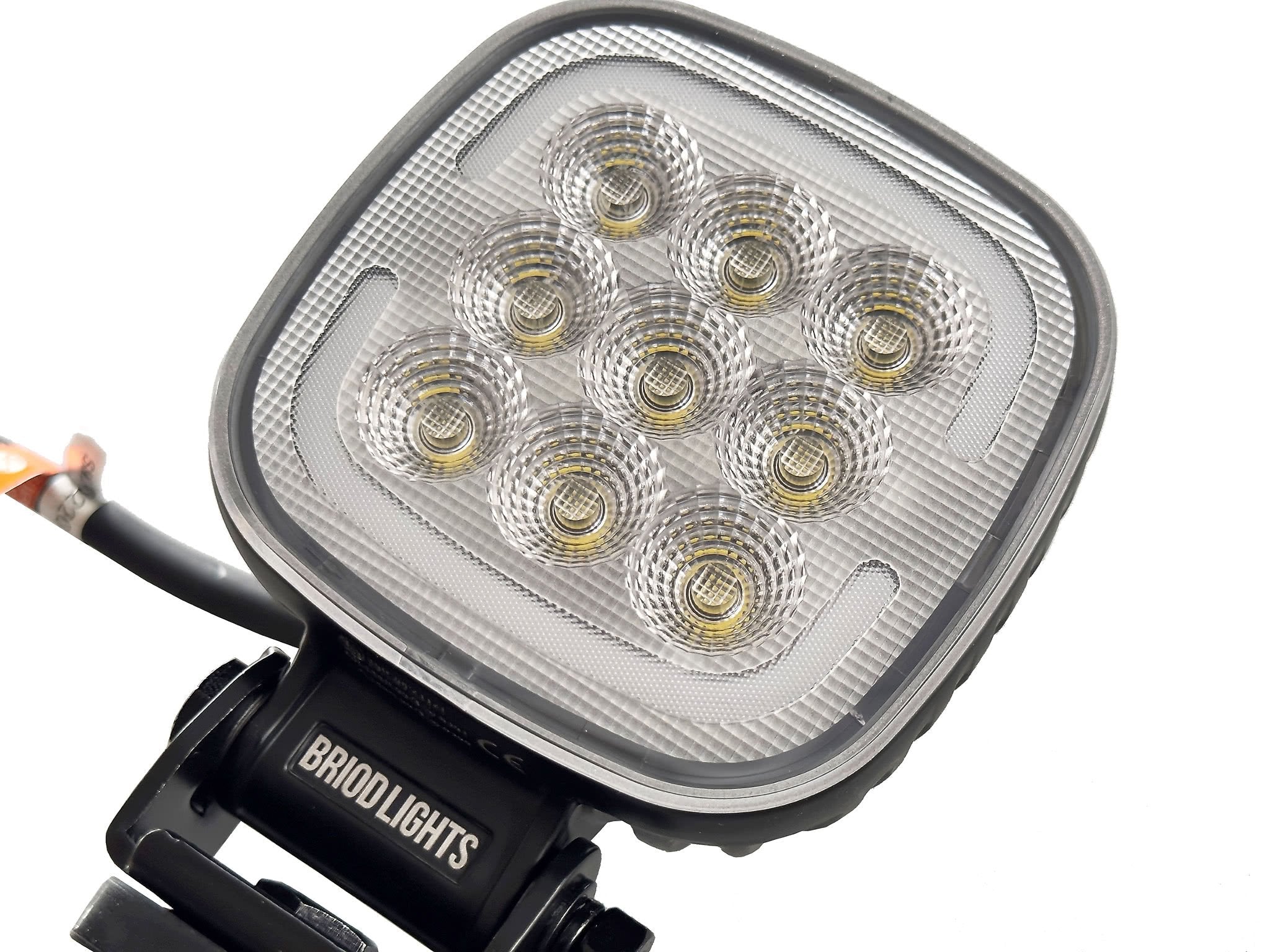 BriodLights TRIO Arbejdslampe med blitzlys - 45W - nærbillede detaljer | Briodlights