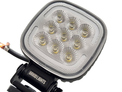 BriodLights TRIO Arbejdslampe med blitzlys - 45W - nærbillede detaljer | Briodlights