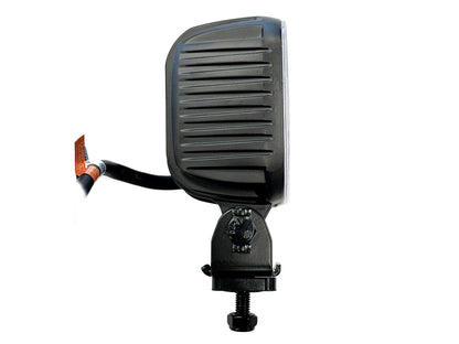 sidebillede, der viser profil og design af BriodLights TRIO Arbejdslys med blitzlys - 60W - Briodlights