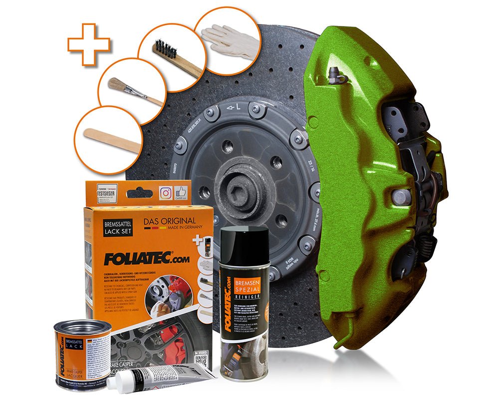 Bremsecaliper lak komplet sæt - performance green metallic - Carlevel - Bremse caliper maling