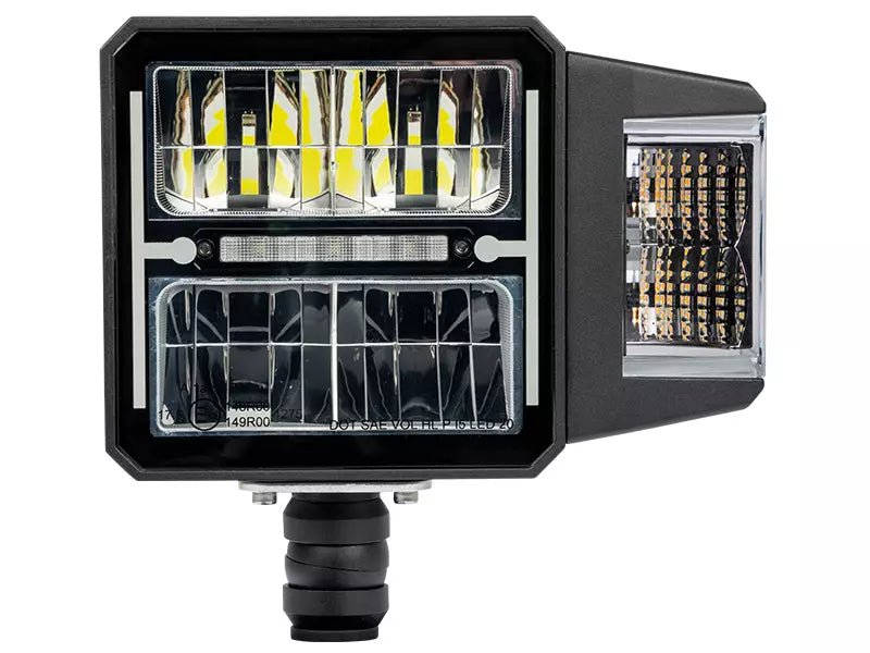 nærbillede af detaljer og materialer af Bullboy Agriline Plovlampe – 12/24V – Bullboy