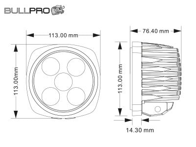 Bullpro Centum Arbejdsbelysning 100W 4500K - i brug | Bullpro