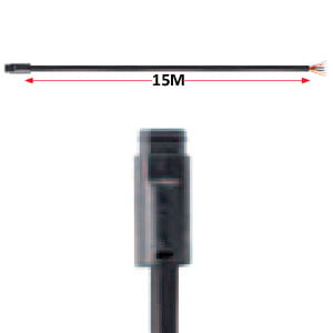 sidebillede, der viser profil og design af chassiskabel 15M med 8PIN han - LEA