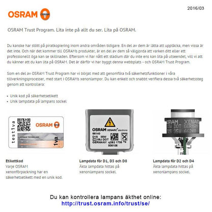 D2R Osram Xenarc Original - Tilbehør og Dele | OSRAM