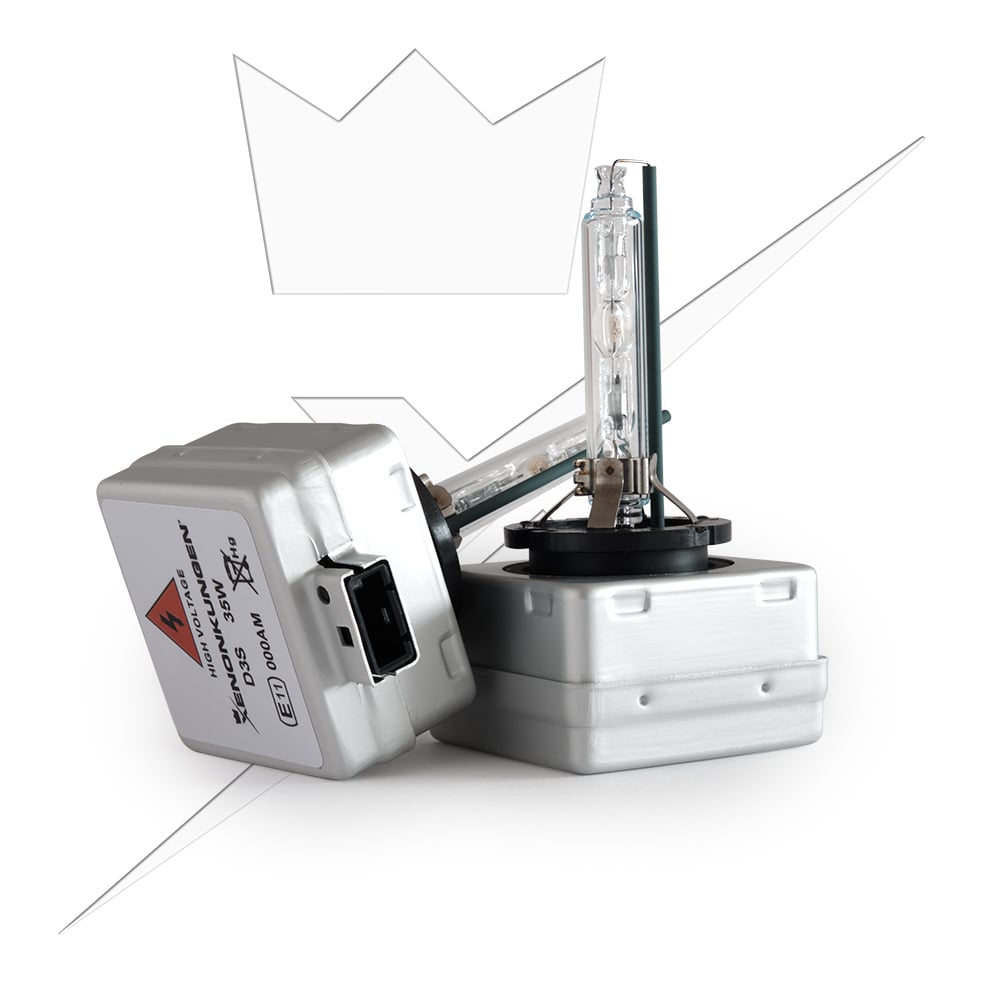D3S 5000K Xenon-lamper Xenon-kongen - produkt set fra siden | Xenon-kongen