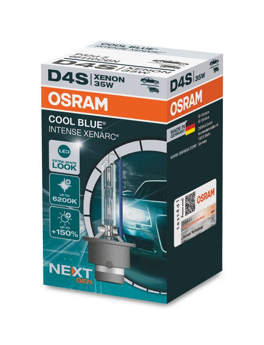 D4S Osram Cool Blue Intense (Next Gen) - produktbillede forfra | OSRAM