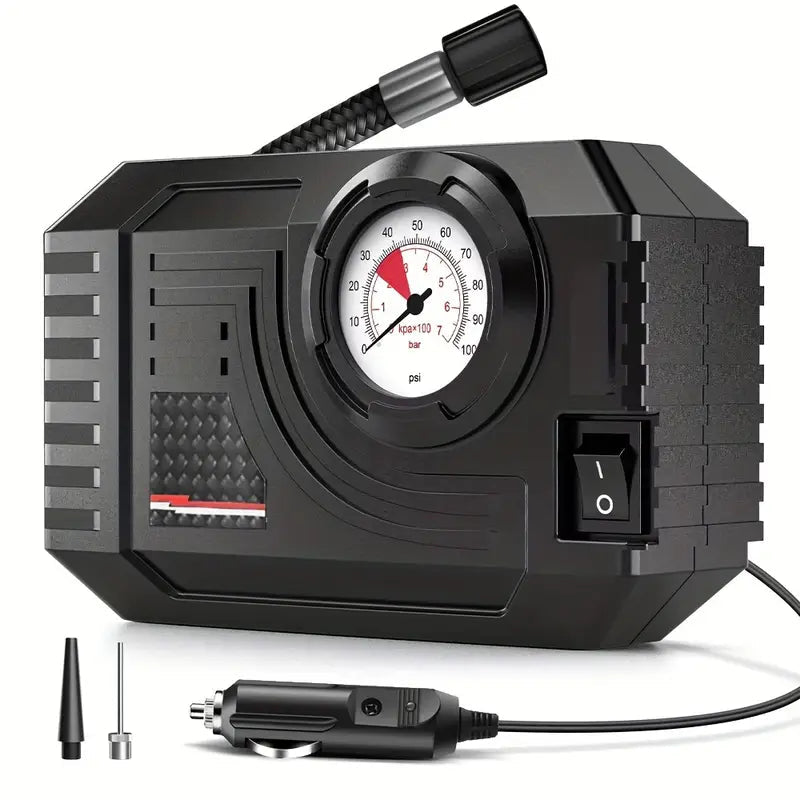 Bærbar digital dækpumpe - Automatisk luftkompressor med LED-lys - Carlevel - 