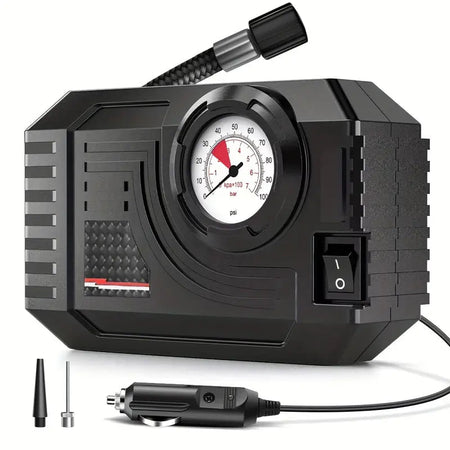 Bærbar digital dækpumpe - Automatisk luftkompressor med LED-lys - Carlevel - 