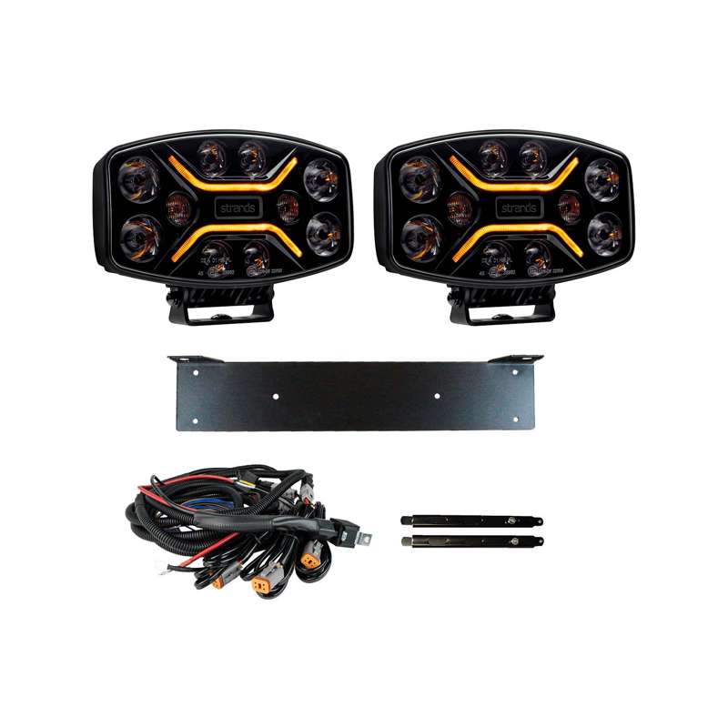 Dark Knight Insane LED Ekstra lys sæt 2 - pakke – Strands Lighting - Carlevel - 