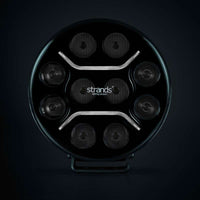 Ekstra let Strands Lighting Division Dark Knight Intens 9″ hvid/orange positionslys - produktbillede forfra