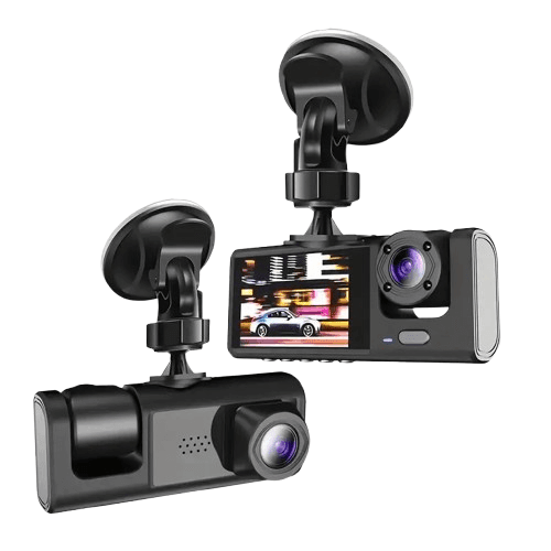 HD Dashcam til bilovervågning - 1080p dobbeltobjektivkamera til trafiksikkerhed - Carlevel - 