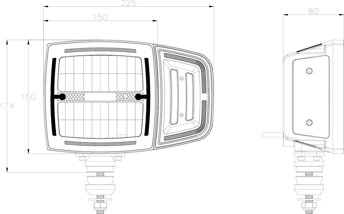 OZZ XH1 LED Ploglampa – extrabild | OZZ