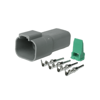 DT-4 Kontakt Hane set – 4-PIN – LUXTAR – produktbild framifrån | LUXTAR