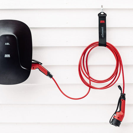 Ladekabel Type 2 32A 22 kW - 7,5 m rød Defa - produktbillede forfra | Defa