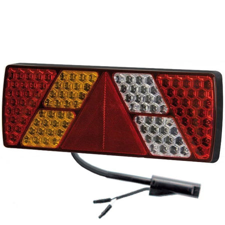 Eurolamp 7F 2.4M 6PIN Venstre - produktbillede forfra | Euro lampe