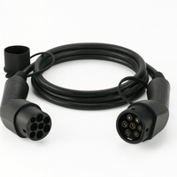 Ladekabel Type 2 til Type 2 22 kW 400 V 32A 3-faset Evconnect - produktbillede forfra | Evconnect