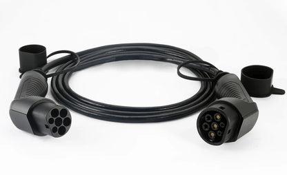 EVconnect Ladekabel Type 2 til Type 2 – 3,7 kW 230 V 16 A 1 - fase - Carlevel - Ladekabler til ladepost/ladeboks (Mode 3)