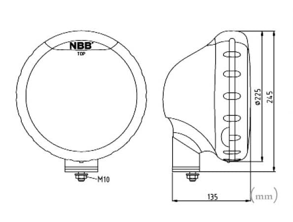 billede, der viser brugen af Ekstra lys NBB Alpha 225 60W Xenon – NBB