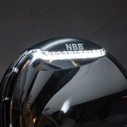 nærbillede af detaljer og materialer af Ekstra lys NBB Alpha 225 60W Xenon – NBB