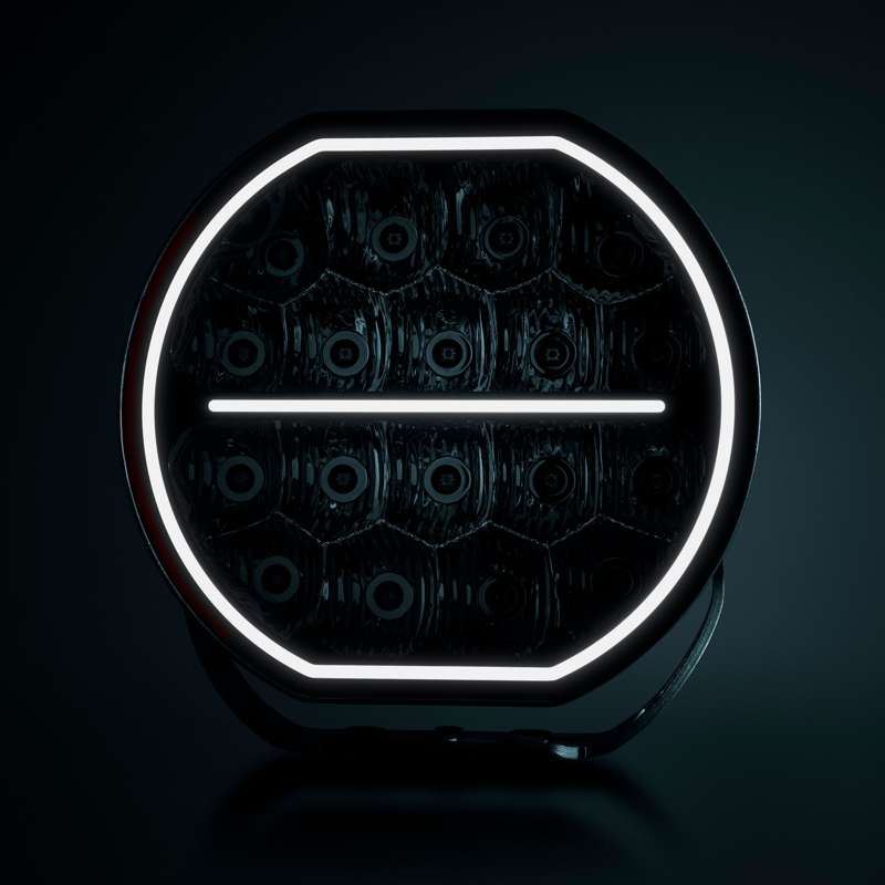 Ekstra lys Strands Lighting Division Big Energy 9" LED - 11950 lm Hvid Orange Pos - produkt set fra siden