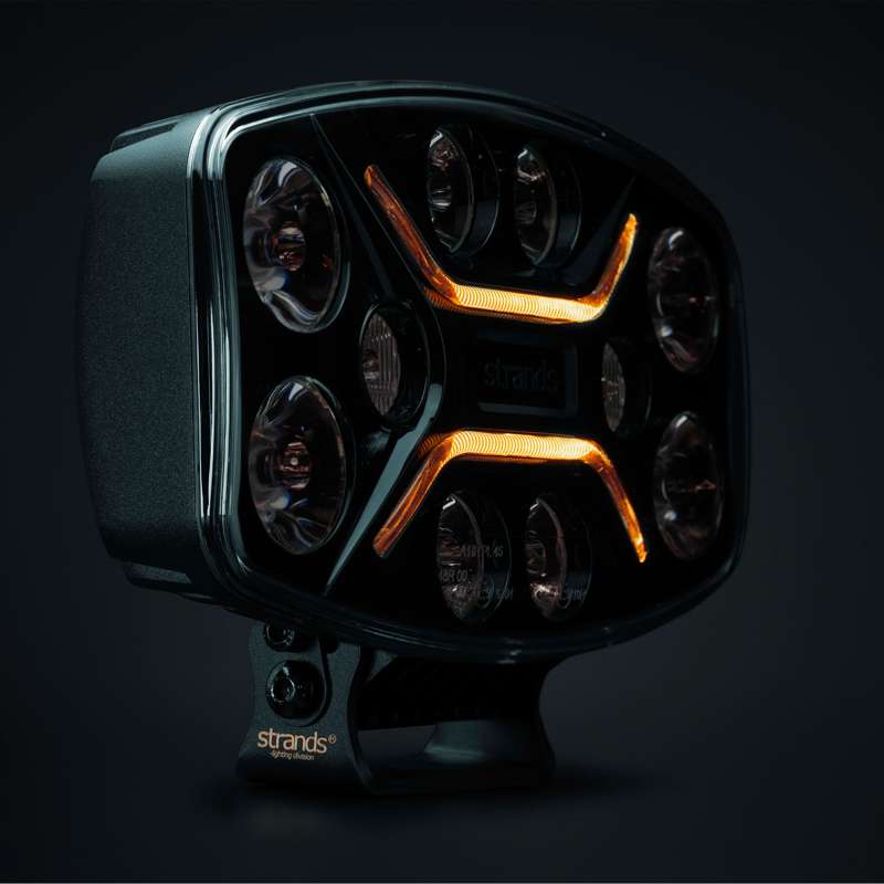Extra Light Strands Lighting Division Dark Knight Insane Oval Warning Light - Produktbillede set forfra | Strands Lysafdeling