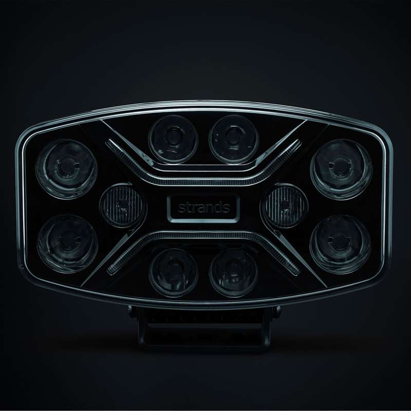 Yderligere Light Strands Lighting Division Dark Knight Insane Oval Advarselslys - Dimensionsspecifikation | Strands Lysafdeling