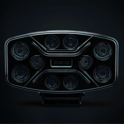 Yderligere Light Strands Lighting Division Dark Knight Insane Oval Advarselslys - Dimensionsspecifikation | Strands Lysafdeling