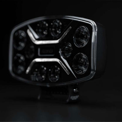 Ekstra lys Strands Lighting Division Dark Knight Vanvittig oval advarselslampe - emballage og indhold