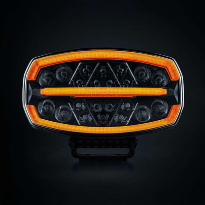 Ekstra lys Strands Lighting Division Firefly One Oval LED - 10500 lm Advarselslys - emballage og indhold