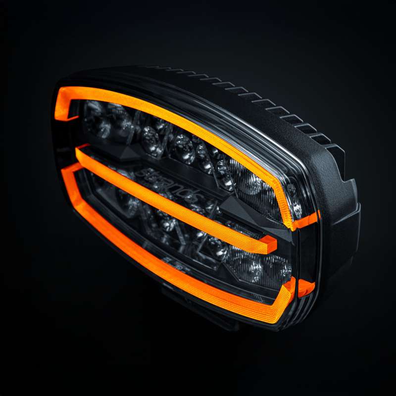 Ekstra lys Strands Lighting Division Firefly One Oval LED – 10500 lm Advarselslys – dimensionsspecifikation