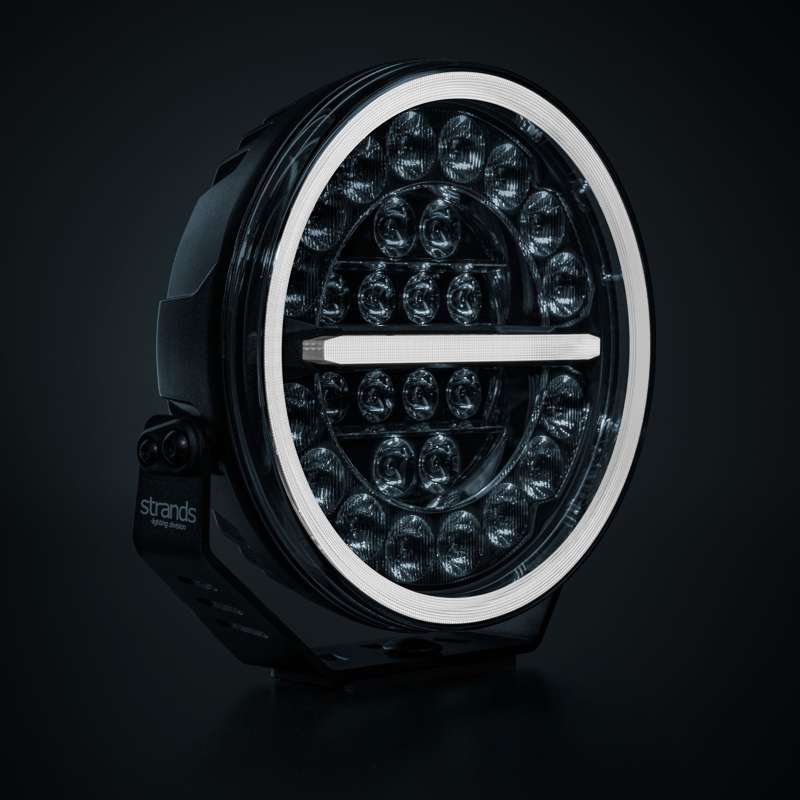 Ekstra lys Strands Lighting Division Firefly Pro 9″ LED 12076 lm E-godkendt Advarselslys - produktbillede forfra
