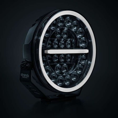 Ekstra lys Strands Lighting Division Firefly Pro 9″ LED 12076 lm E-godkendt Advarselslys - produktbillede forfra