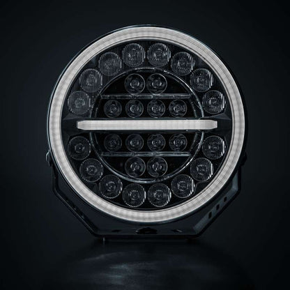 Ekstra lys Strands Lighting Division Firefly Pro 9″ LED 12076 lm E-godkendt Advarselslys - dimensionsspecifikation