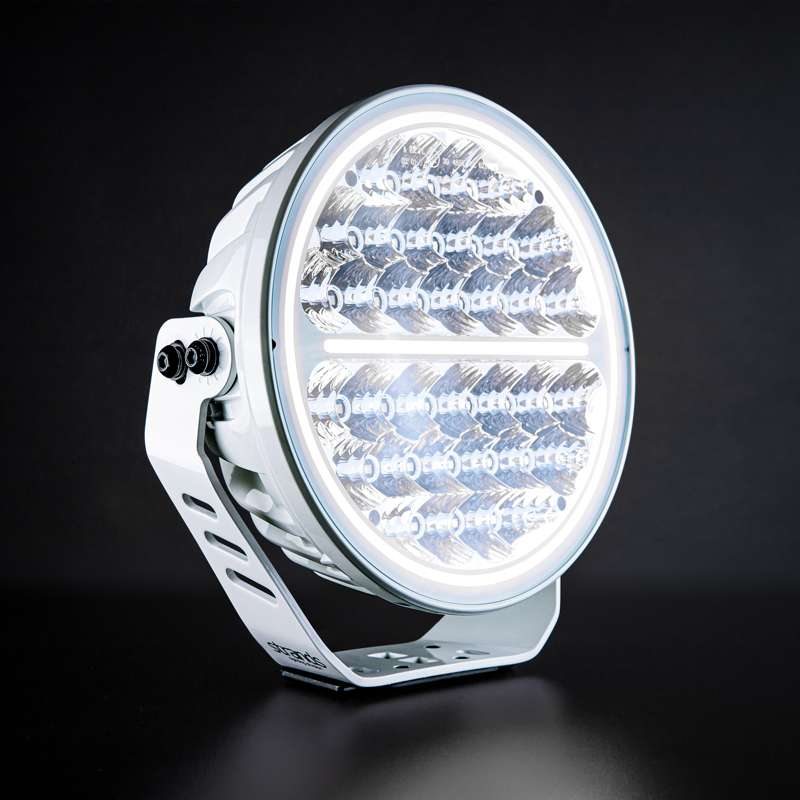 Ekstra let Strands Lighting Division Siberia Night Ranger 9″ hvid/orange positionslys - produktbillede forfra