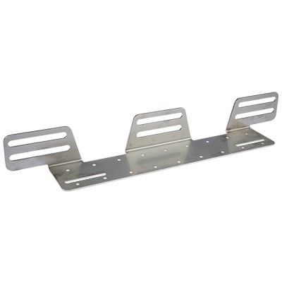Ekstra lys beslag rustfri 3 – lamper / 566mm – produktbillede forfra | Carlevel
