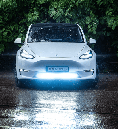 Ekstra lys beslag til Tesla LEDramp - Forsænket beslag Sort - nærbillede detaljer | TESLA