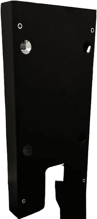 Fastgørelsesplade Zaptec Pro Mid til S-Line UNI BAS - 2-pak - Pulverlakeret aluminium - produktbillede forfra | S-Line