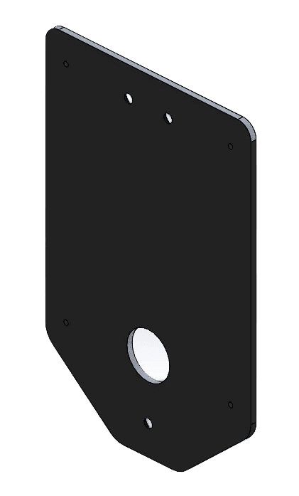 Monteringsplade S - Line Home for Easee - for Home 80 polet - Carlevel - Pole mount